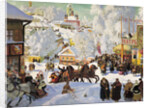 Shrovetide, 1919. by Boris Mikhajlovich Kustodiev