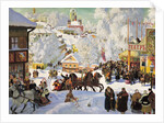 Shrovetide, 1919. by Boris Mikhajlovich Kustodiev