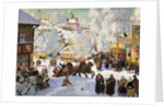 Shrovetide, 1919. by Boris Mikhajlovich Kustodiev