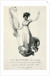 Portrait of French balloonist Sophie Blanchard during her flight in Milan, Italy, 1811 by Luigi Rados