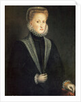 Anna of Austria, Queen consort of Philip II of Spain and Portugal, 1573. by Sofonisba Anguissola
