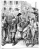 Defence of Paris: students going to man the barricades, Franco-Prussian War, 1870 by Frederick Barnard