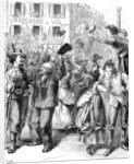 Defence of Paris: students going to man the barricades, Franco-Prussian War, 1870 by Frederick Barnard