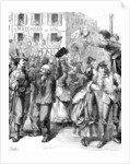 Defence of Paris: students going to man the barricades, Franco-Prussian War, 1870 by Frederick Barnard