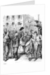 Defence of Paris: students going to man the barricades, Franco-Prussian War, 1870 by Frederick Barnard