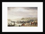 Italian Corps of Eugene de Beauharnais Crossing the Niemen on 30 June 1812, (1815). by Albrecht Adam