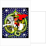 Trotsky slaying the counter-revolutionary dragon (poster), 1918. by Anonymous