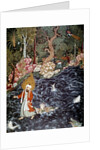 The prophet Elijah rescuing Prince Nur ad-Dahr, 1562-1577. by Mir Sayyid Ali