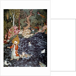 The prophet Elijah rescuing Prince Nur ad-Dahr, 1562-1577. by Mir Sayyid Ali