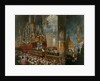 The crowning of Tsarina Maria Alexandrovna of Russia, Moscow, 1856. by Mihály Zichy