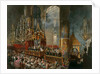 The crowning of Tsarina Maria Alexandrovna of Russia, Moscow, 1856. by Mihály Zichy