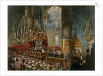 The crowning of Tsarina Maria Alexandrovna of Russia, Moscow, 1856. by Mihály Zichy
