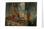 The crowning of Tsarina Maria Alexandrovna of Russia, Moscow, 1856. by Mihály Zichy