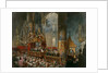 The crowning of Tsarina Maria Alexandrovna of Russia, Moscow, 1856. by Mihály Zichy