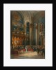 Homage of Cossack officers in the Throne Hall, coronation of Tsar Alexander II, Moscow, 1856. by Georg Wilhelm Timm