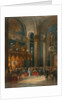 Homage of Cossack officers in the Throne Hall, coronation of Tsar Alexander II, Moscow, 1856. by Georg Wilhelm Timm