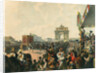 Triumphal entry of their Majesties Alexander II and Maria Alexandrovna into Moscow, 1856. by Mihály Zichy