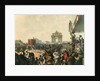 Triumphal entry of their Majesties Alexander II and Maria Alexandrovna into Moscow, 1856. by Mihály Zichy