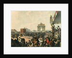 Triumphal entry of their Majesties Alexander II and Maria Alexandrovna into Moscow, 1856. by Mihály Zichy