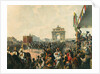 Triumphal entry of their Majesties Alexander II and Maria Alexandrovna into Moscow, 1856. by Mihály Zichy