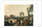 Triumphal entry of their Majesties Alexander II and Maria Alexandrovna into Moscow, 1856. by Mihály Zichy