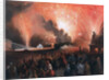 Coronation fireworks in Moscow, 1856. by Pharamond Blanchard