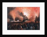 Coronation fireworks in Moscow, 1856. by Pharamond Blanchard