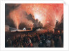 Coronation fireworks in Moscow, 1856. by Pharamond Blanchard