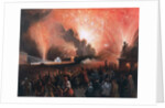 Coronation fireworks in Moscow, 1856. by Pharamond Blanchard