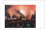 Coronation fireworks in Moscow, 1856. by Pharamond Blanchard