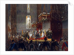 Homage from the Imperial Family to Tsar Alexander II, Moscow, 1856. by Mihály Zichy