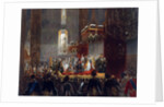 Homage from the Imperial Family to Tsar Alexander II, Moscow, 1856. by Mihály Zichy