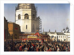 Procession after the coronation of Tsar Alexander II of Russia, Moscow, 1856. by Jean Sorieul