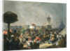 Public festivities following the coronation of Tsar Alexander II, Khodynka Field, Moscow, 1856. by Mihály Zichy
