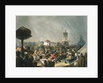 Public festivities following the coronation of Tsar Alexander II, Khodynka Field, Moscow, 1856. by Mihály Zichy