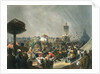 Public festivities following the coronation of Tsar Alexander II, Khodynka Field, Moscow, 1856. by Mihály Zichy