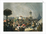 Public festivities following the coronation of Tsar Alexander II, Khodynka Field, Moscow, 1856. by Mihály Zichy
