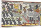 The Mice are burying the Cat, Lubok print, 1760 by Unknown