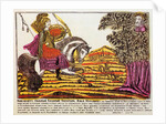 Ilya Muromets and Nightingale the Robber, Lubok print, 18th century by Unknown