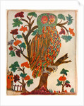 Owl, Lubok print by Anonymous