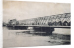 The Borodinsky bridge during the flood of April 1908, Moscow, Russia by Unknown