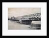 The Borodinsky bridge during the flood of April 1908, Moscow, Russia by Unknown