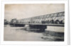 The Borodinsky bridge during the flood of April 1908, Moscow, Russia by Unknown