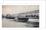 The Borodinsky bridge during the flood of April 1908, Moscow, Russia by Unknown