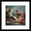 Cupids, allegory of painting, 1760s. by François Boucher