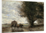 The Haycart, 1865-1870. by Jean-Baptiste-Camille Corot