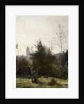 Château de Pierrefonds, 1860s. by Jean-Baptiste-Camille Corot
