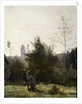 Château de Pierrefonds, 1860s. by Jean-Baptiste-Camille Corot