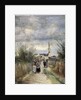 Bell tower in Argenteuil (Road to the Church), 1870s. by Jean-Baptiste-Camille Corot