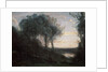 Evening, 1850-1860s. by Jean-Baptiste-Camille Corot